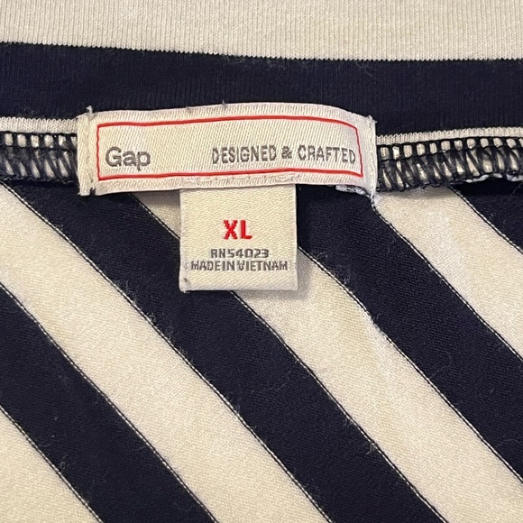 Bundle 2 Gap Maxi Skirt Striped XL Flowy Soft Fold Over Navy/Bright Blue Modest - Picture 15 of 16